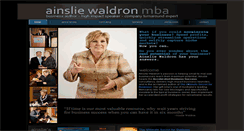 Desktop Screenshot of ainsliewaldron.com