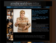 Tablet Screenshot of ainsliewaldron.com